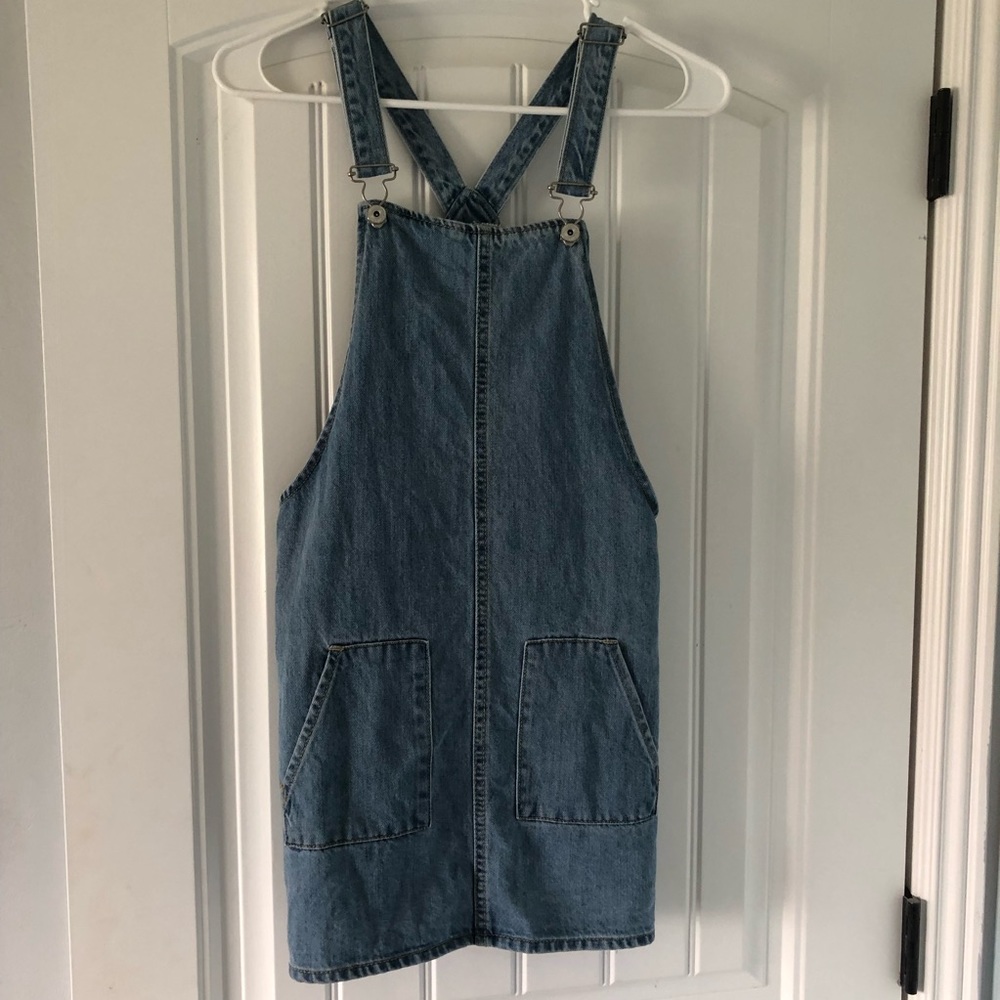 Overall mini skirt